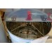 Медогонка 4-х рамочная Lyson Optima, ручно-электрическая 220V, нержавейка. Кассеты и ротор - нержавейка. С электроприводом и подставкой.
